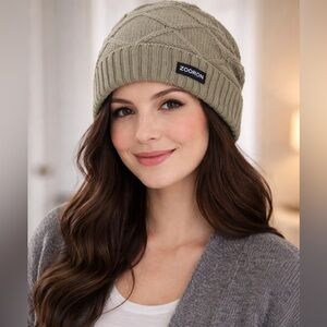 Knit lined Beanie by Zooron!